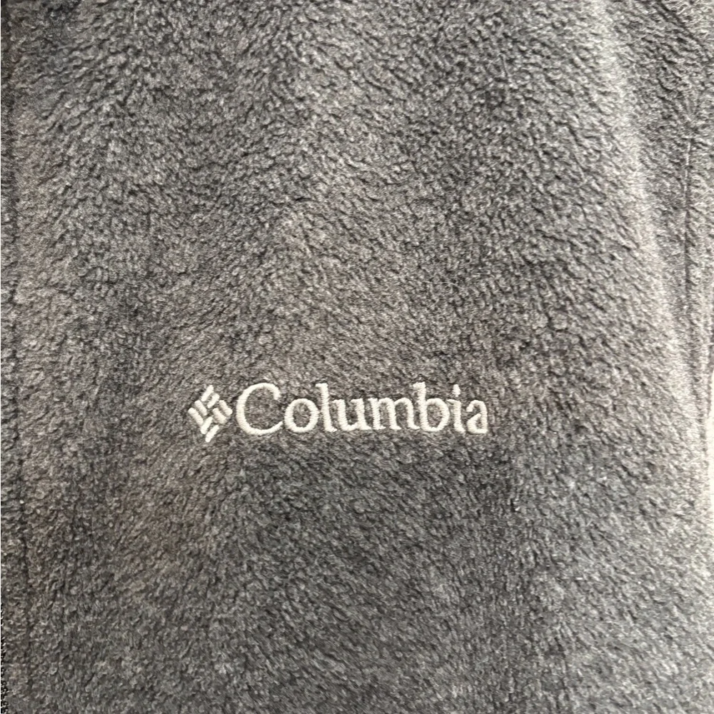 Columbia | Gray Fleece Vest Full-Length Zipper | M